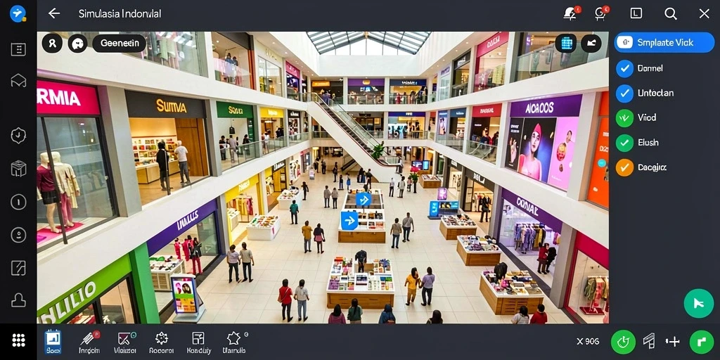 Tampilan antarmuka DORA77 yang menarik.