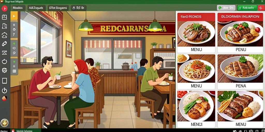 Tampilan antarmuka yang menarik dan user-friendly.